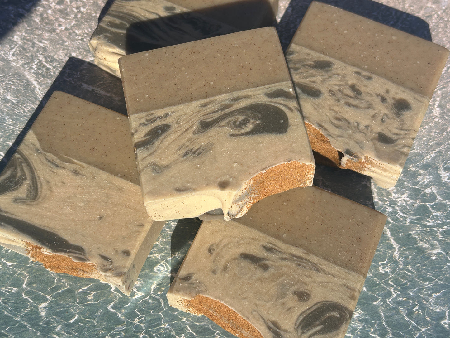 Sand & Sea Goat's Milk Scrub Soap Bar (5oz) – Herbaceous, Sweet Grit: Medium