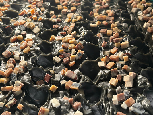 Charcoal Crumble Body Soap 5oz, Sweet & Slight Musk, Grit: Fine