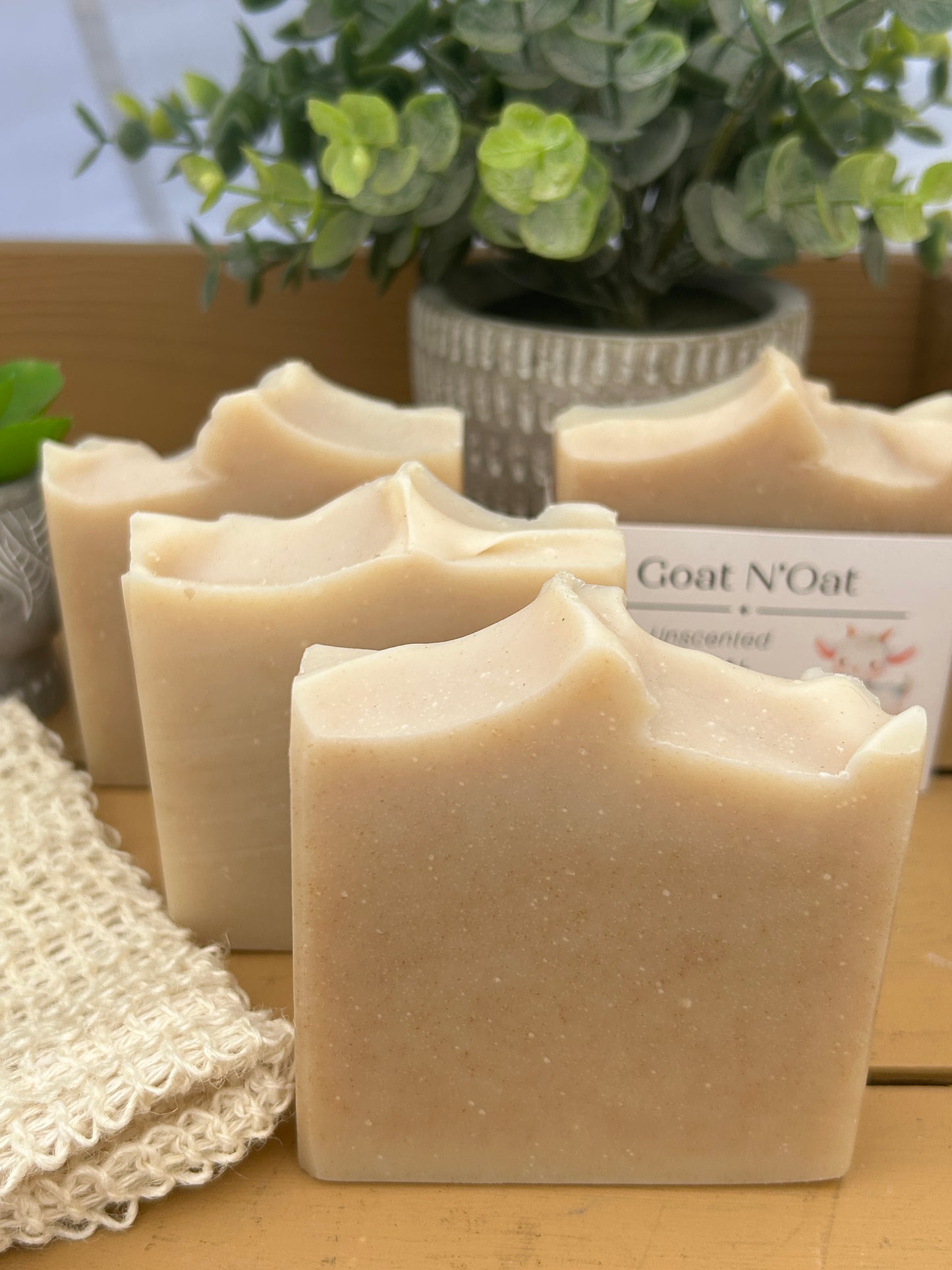 Unscented Goat's N'Oat Body Soap 5oz, Great For Sensitive Skin