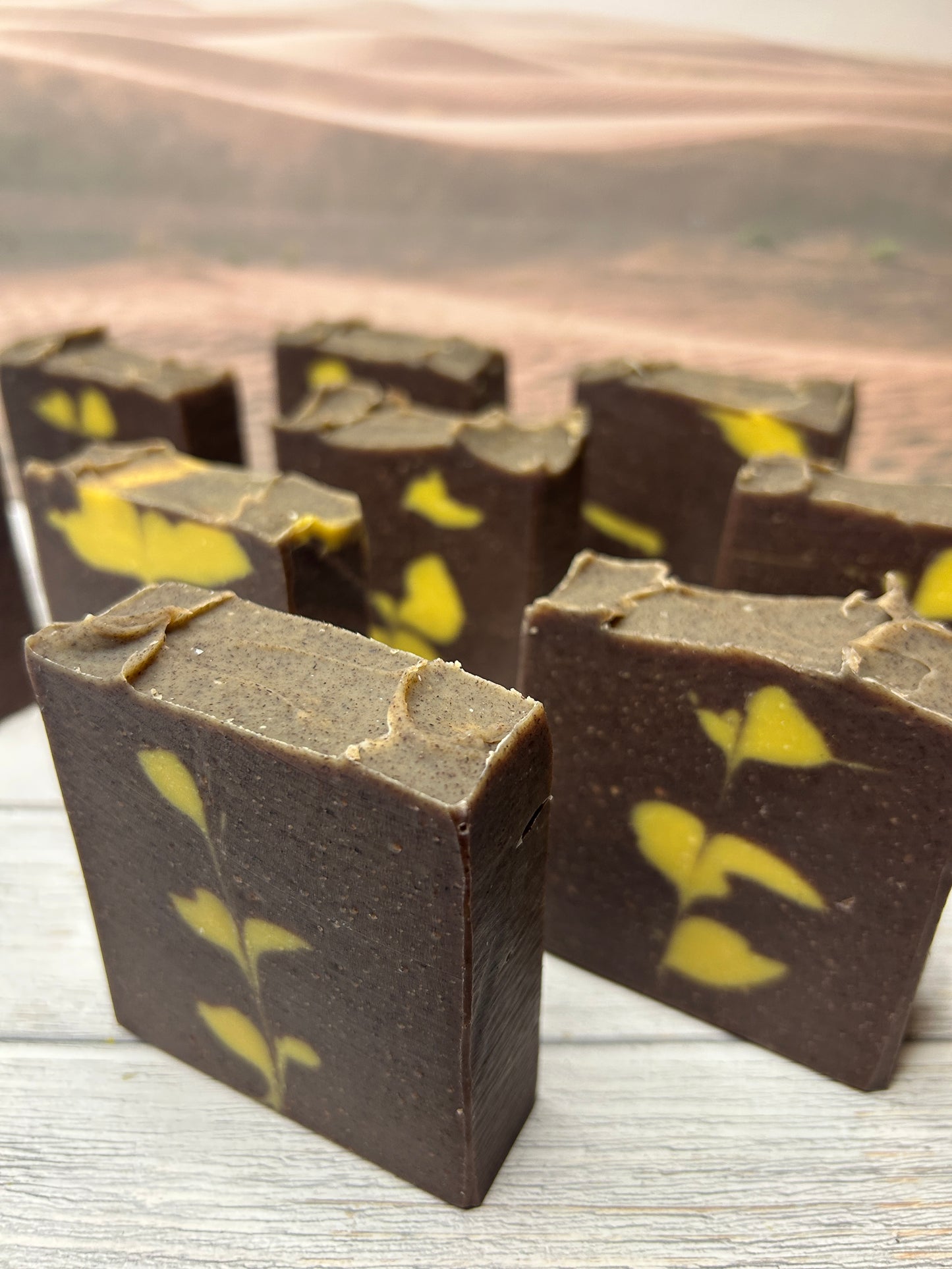 Sacred Suds Body Soap 5 oz, Earthy & Musky, Grit: Medium (Sandalwood Fragrance Oil & EO Blend)