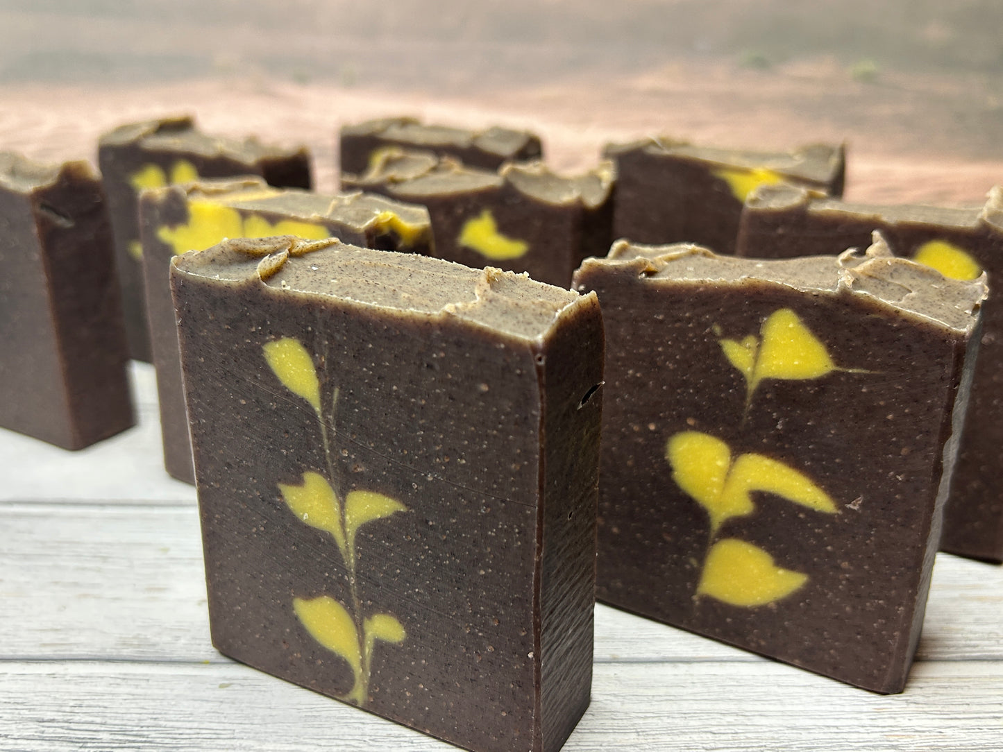 Sacred Suds Body Soap 5 oz, Earthy & Musky, Grit: Medium (Sandalwood Fragrance Oil & EO Blend)