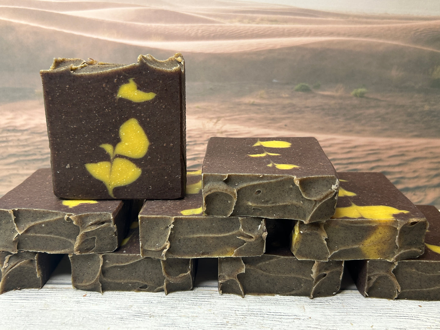 Sacred Suds Body Soap 5 oz, Earthy & Musky, Grit: Medium (Sandalwood Fragrance Oil & EO Blend)