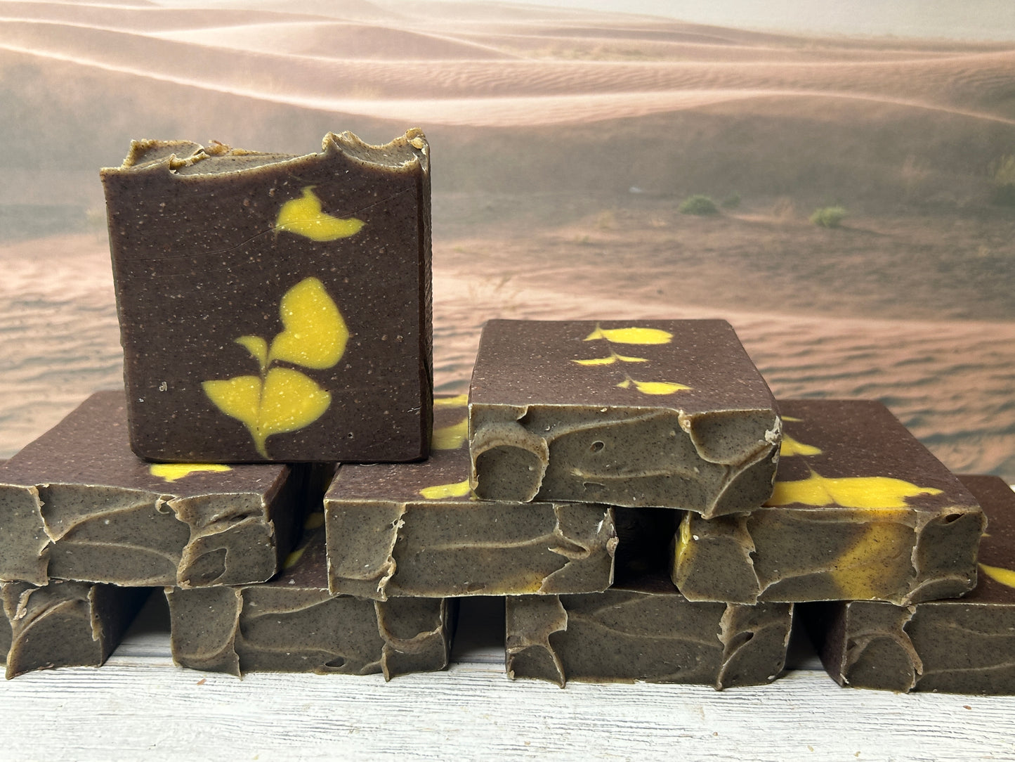 Sacred Suds Body Soap 5 oz, Earthy & Musky, Grit: Medium (Sandalwood Fragrance Oil & EO Blend)