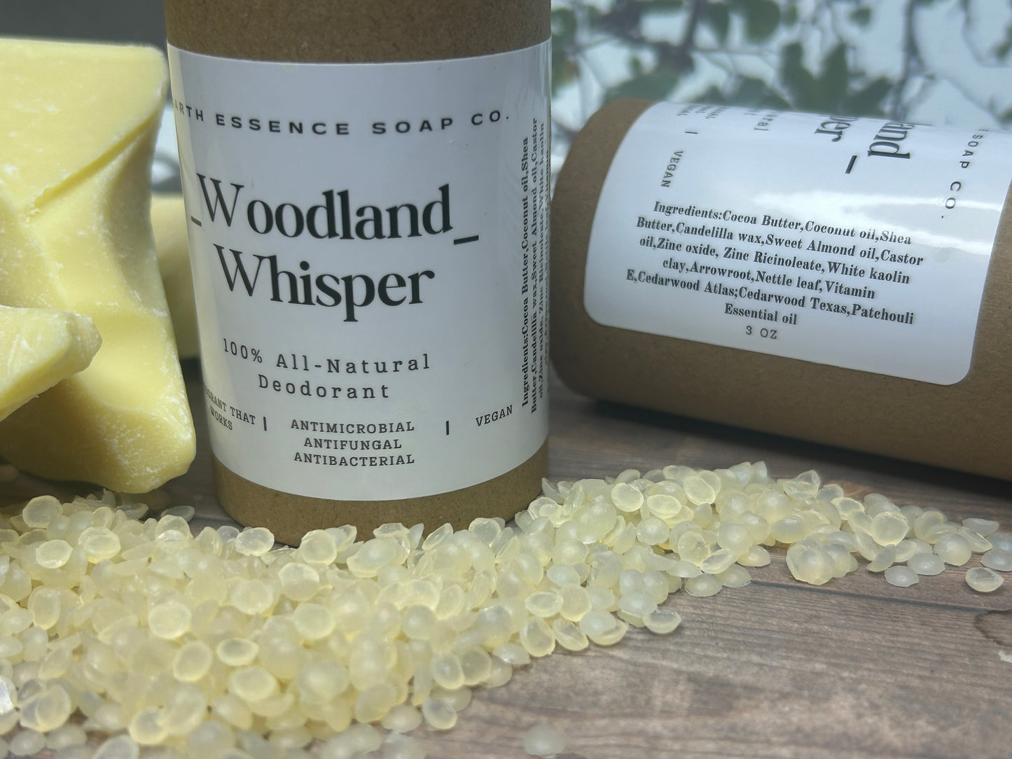 Natural Solid Deodorant, That Works! 3 oz Push Top- Nettle Leaf Infused-Won't Stain-"Sensitive Skin Approved"