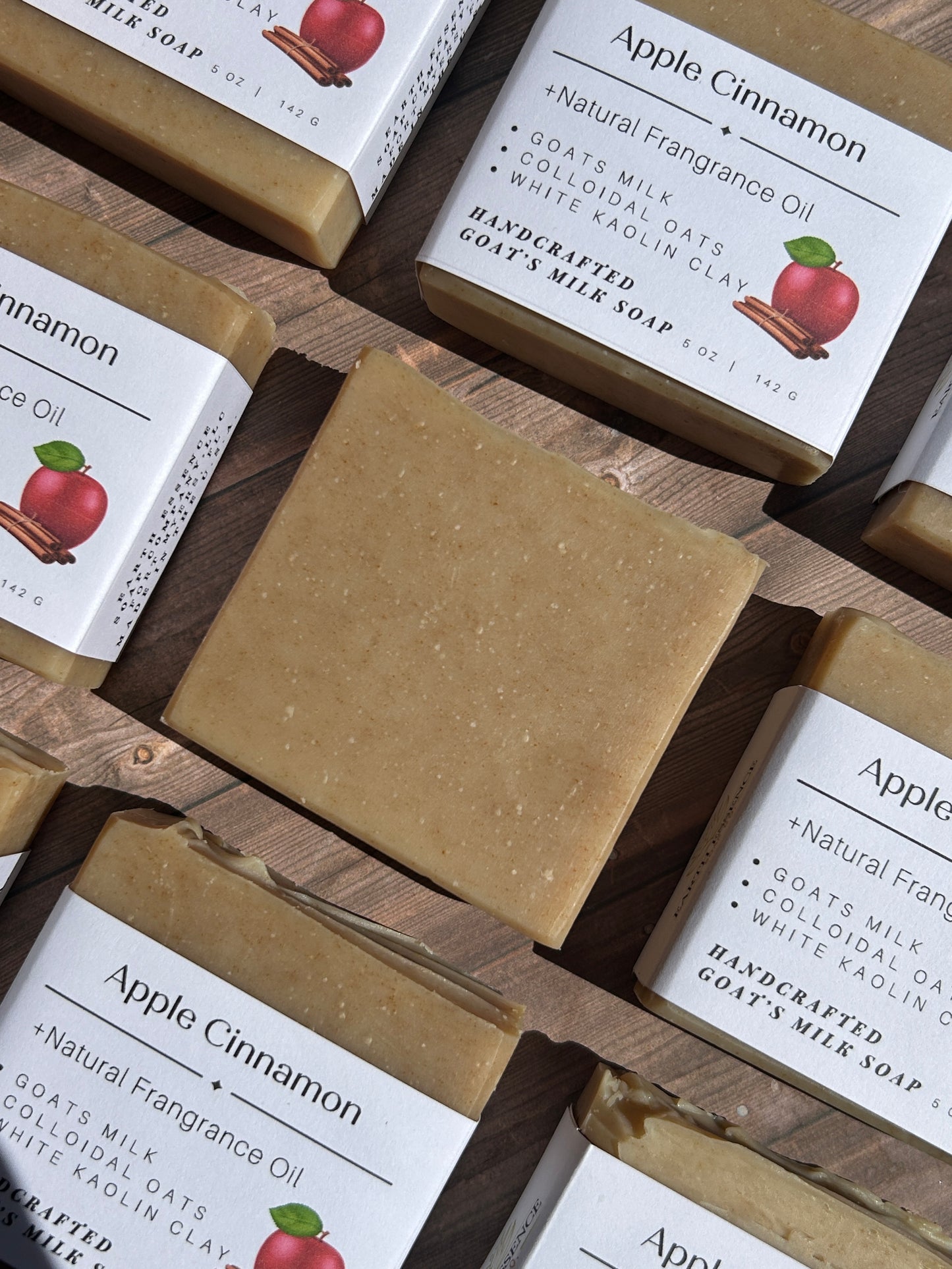 Seasonal Apple Cinnamon Goat Soap "Natural Fragrance Oil"