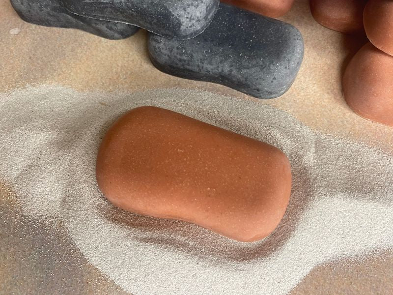 Pumice Salt Foot Scrub – Coarse Exfoliating Bar with Himalayan Salt & Clay