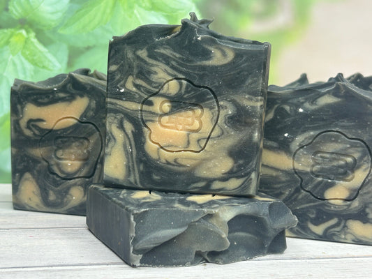 Spirit Lifter Body Soap 5oz, Grassy with Spice, Grit: Fine