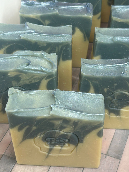 Tropical Wind Body Soap 5oz, Herbaceous Citrus Clean Scent, Grit; Fine