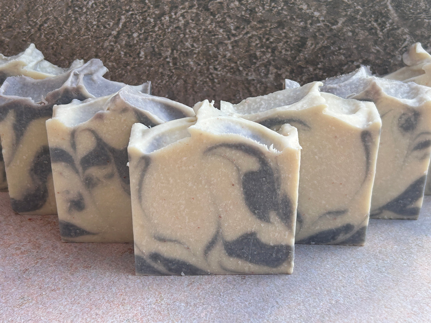 Salty Spa Salt Scrub Soap 5 oz, refreshing-minty- earthy, Grit: Course