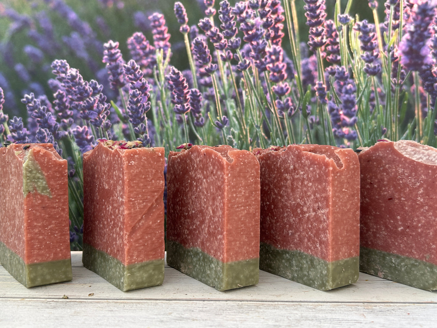 April Showers Salt Scrub Soap 5 oz, Floral-Slight Musk, Grit: Course