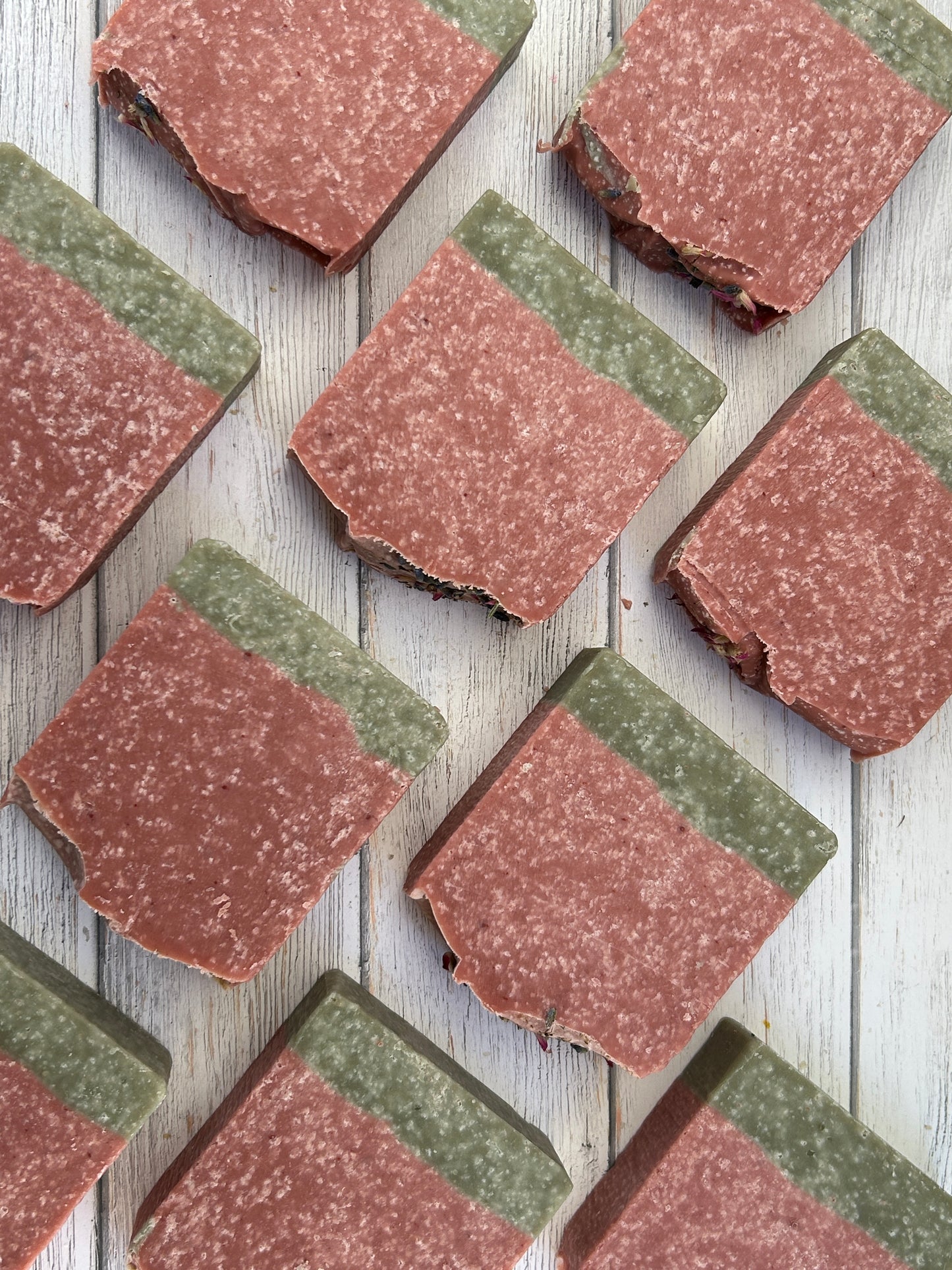 April Showers Salt Scrub Soap 5 oz, Floral-Slight Musk, Grit: Course