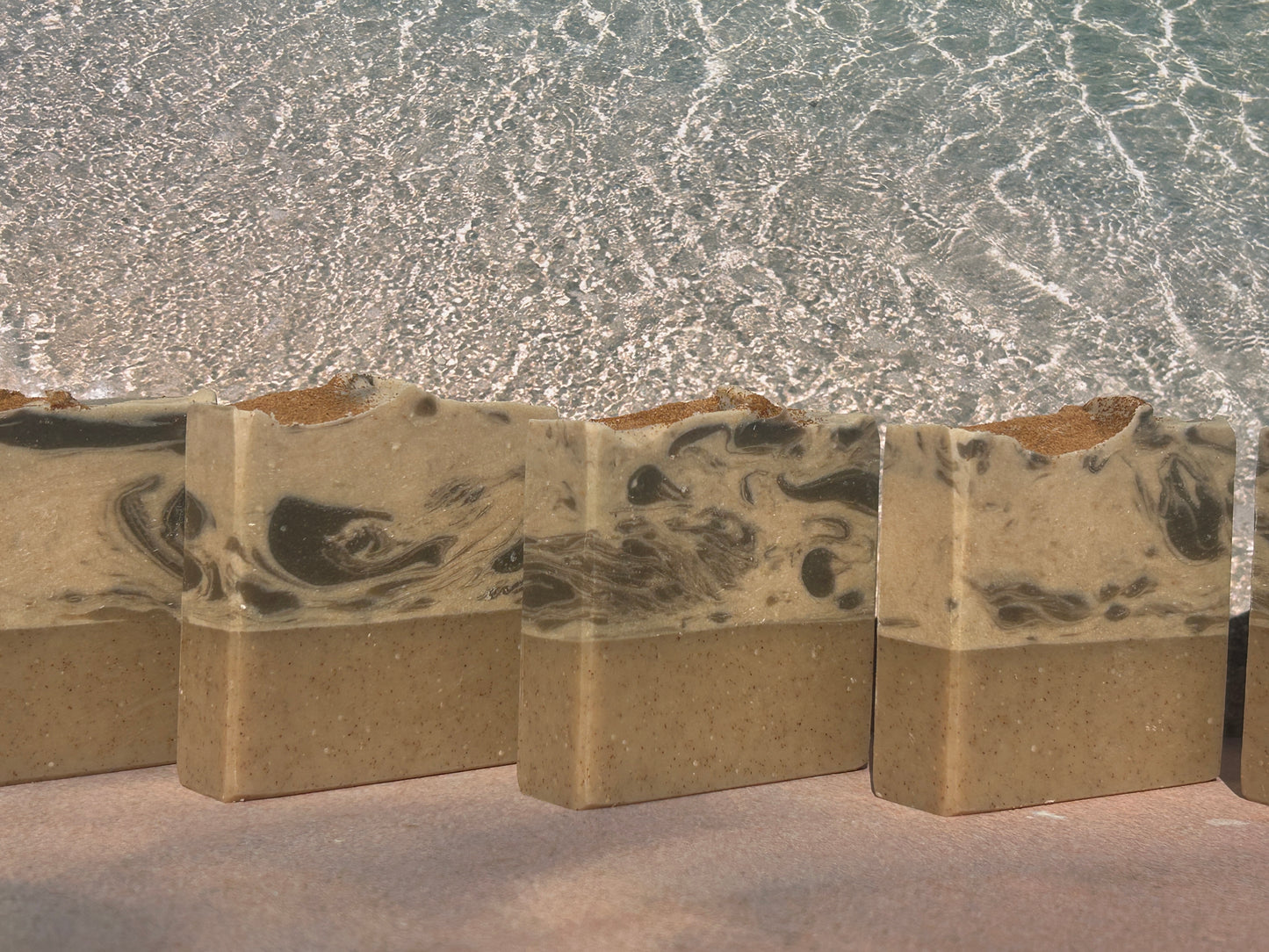 Sand & Sea Goat's Milk Scrub Soap Bar (5oz) – Herbaceous, Sweet Grit: Medium