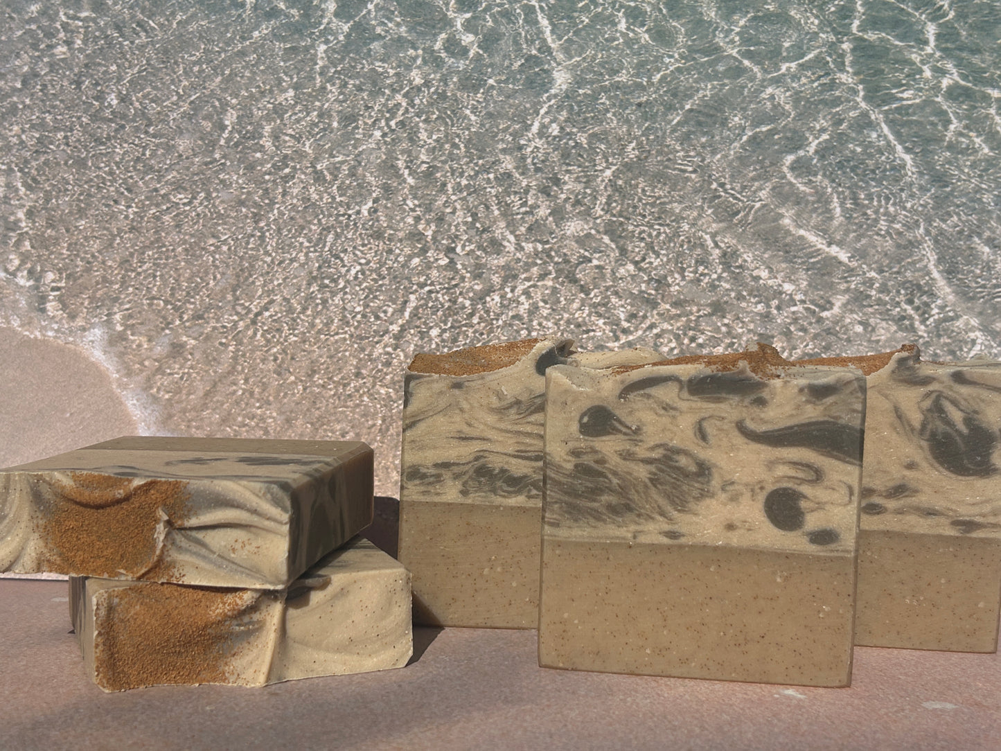 Sand & Sea Goat's Milk Scrub Soap Bar (5oz) – Herbaceous, Sweet Grit: Medium