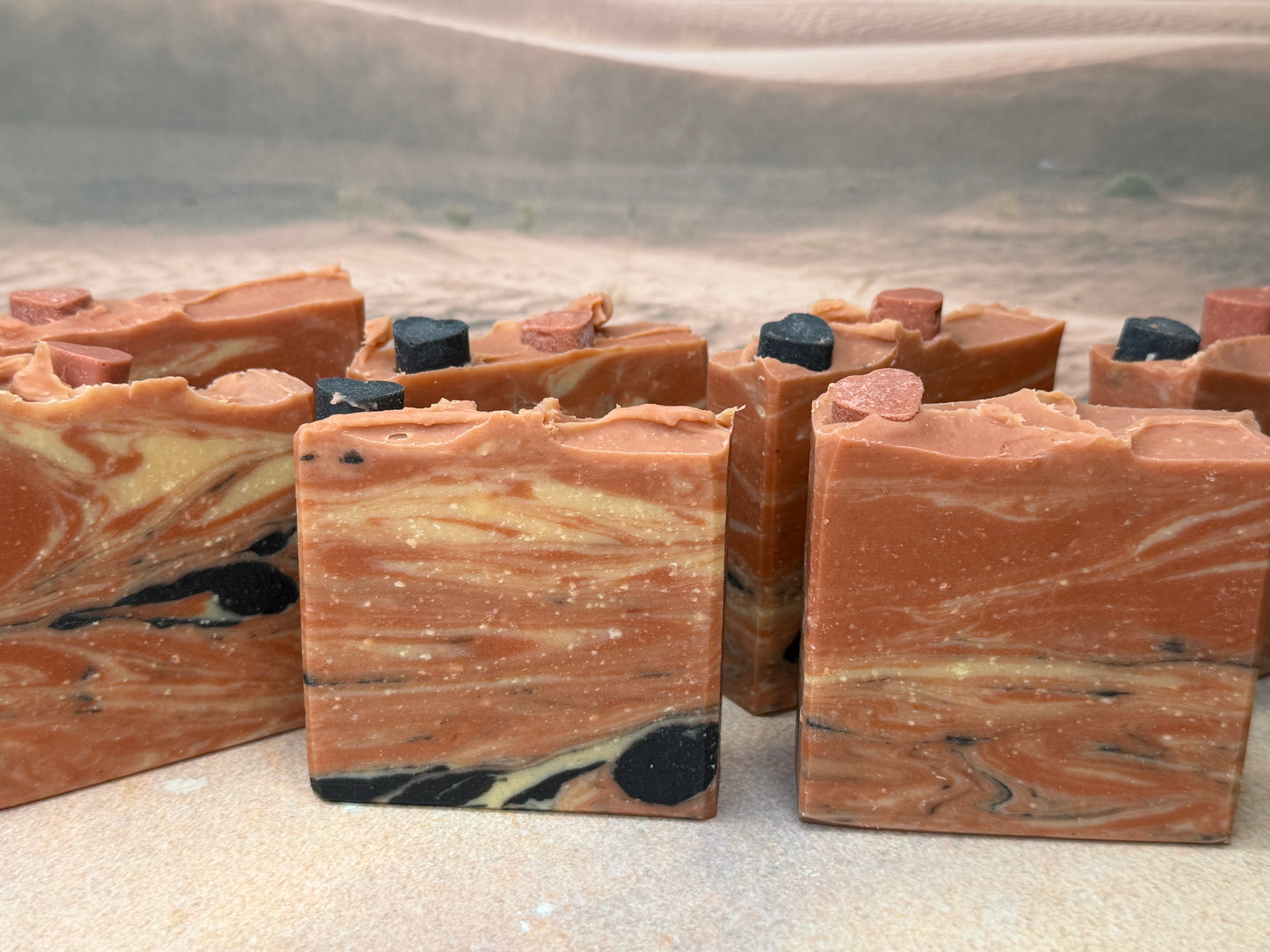 Amour Noir Body Goat Soap 5oz, Citrus Rose Spice, Grit: Fine