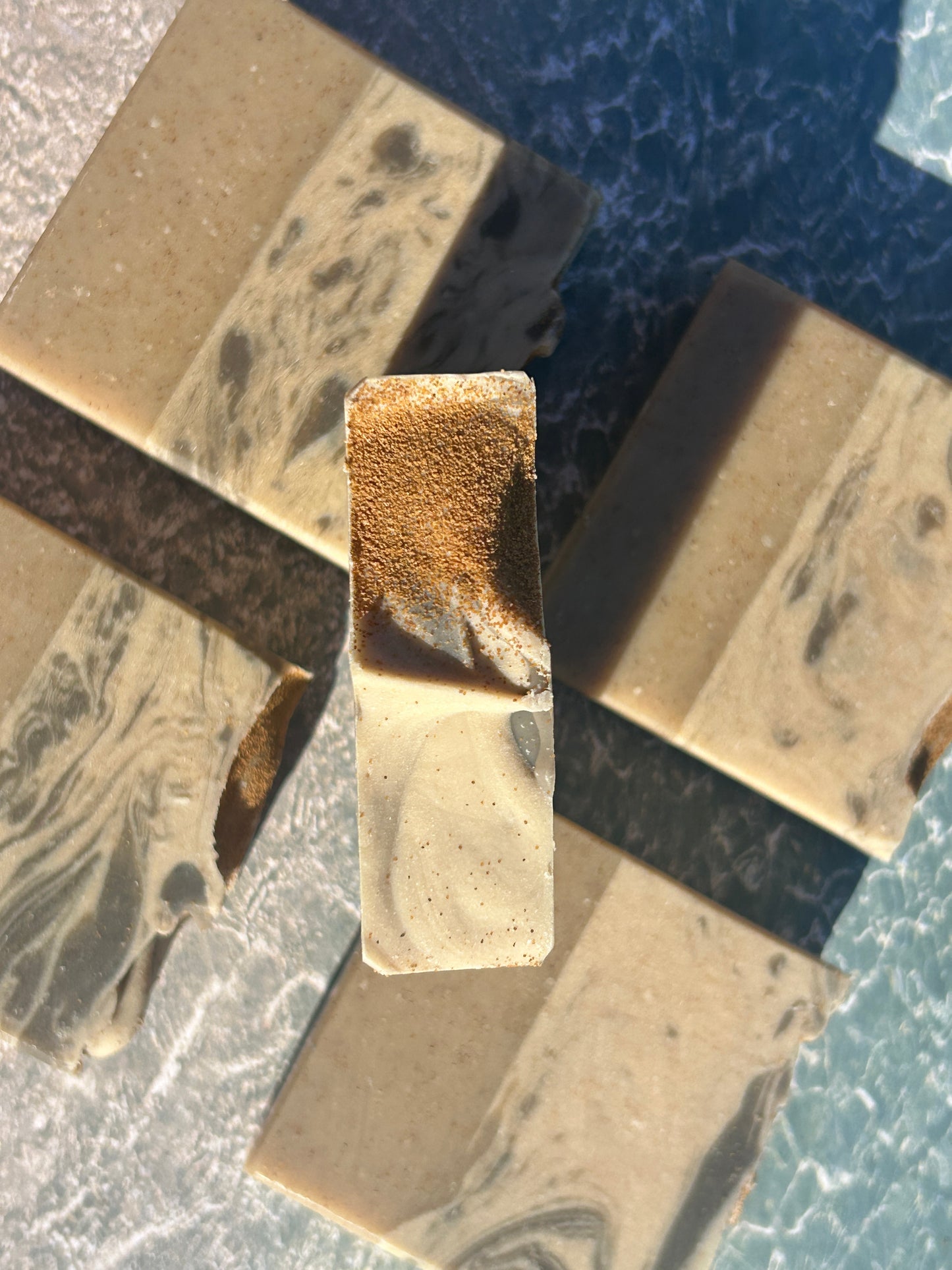 Sand & Sea Goat's Milk Scrub Soap Bar (5oz) – Herbaceous, Sweet Grit: Medium