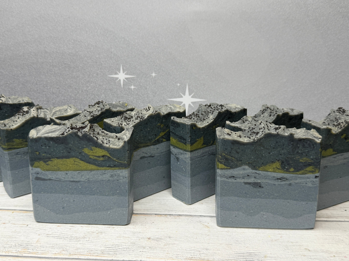 Stary Night Body Goat's Milk Scrub Soap Bar (5oz) – Woody- Herbaceous, Grit: Course