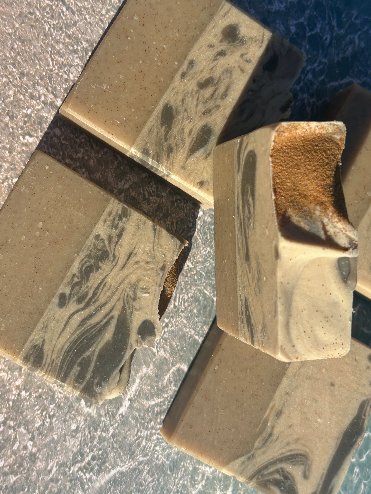 Sand & Sea Goat's Milk Scrub Soap Bar (5oz) – Herbaceous, Sweet Grit: Medium