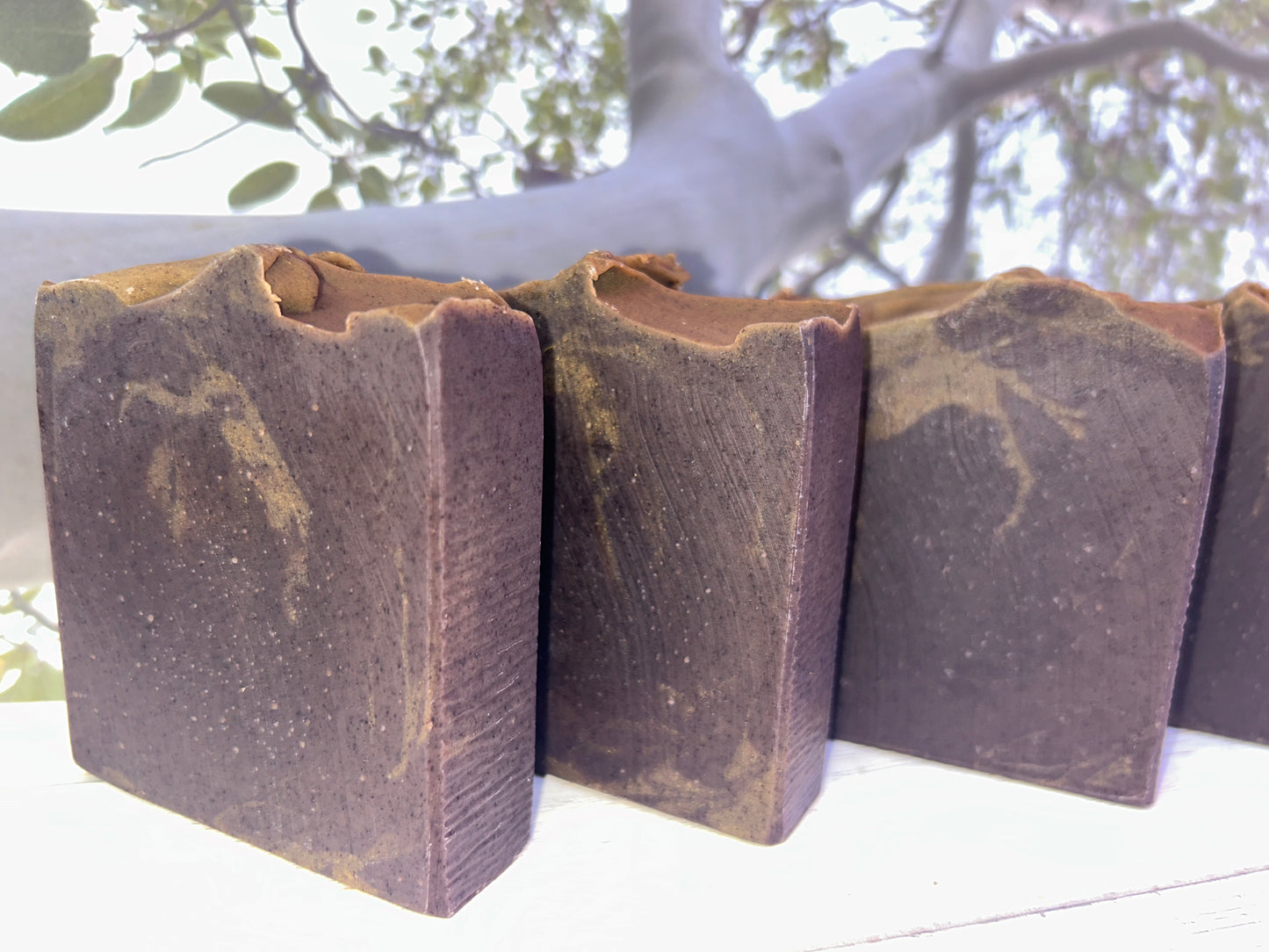Sacred Suds Body Soap 5 oz, Earthy & Musky, Grit: Medium (Sandalwood Fragrance Oil & EO Blend)