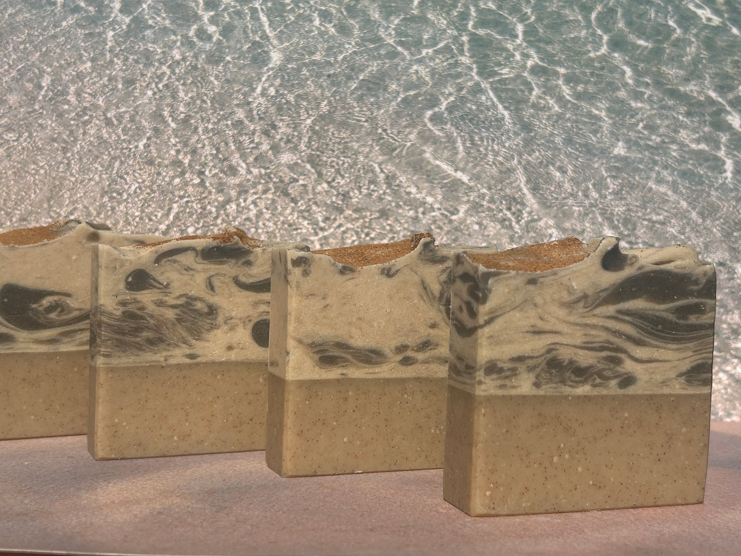 Sand & Sea Goat's Milk Scrub Soap Bar (5oz) – Herbaceous, Sweet Grit: Medium