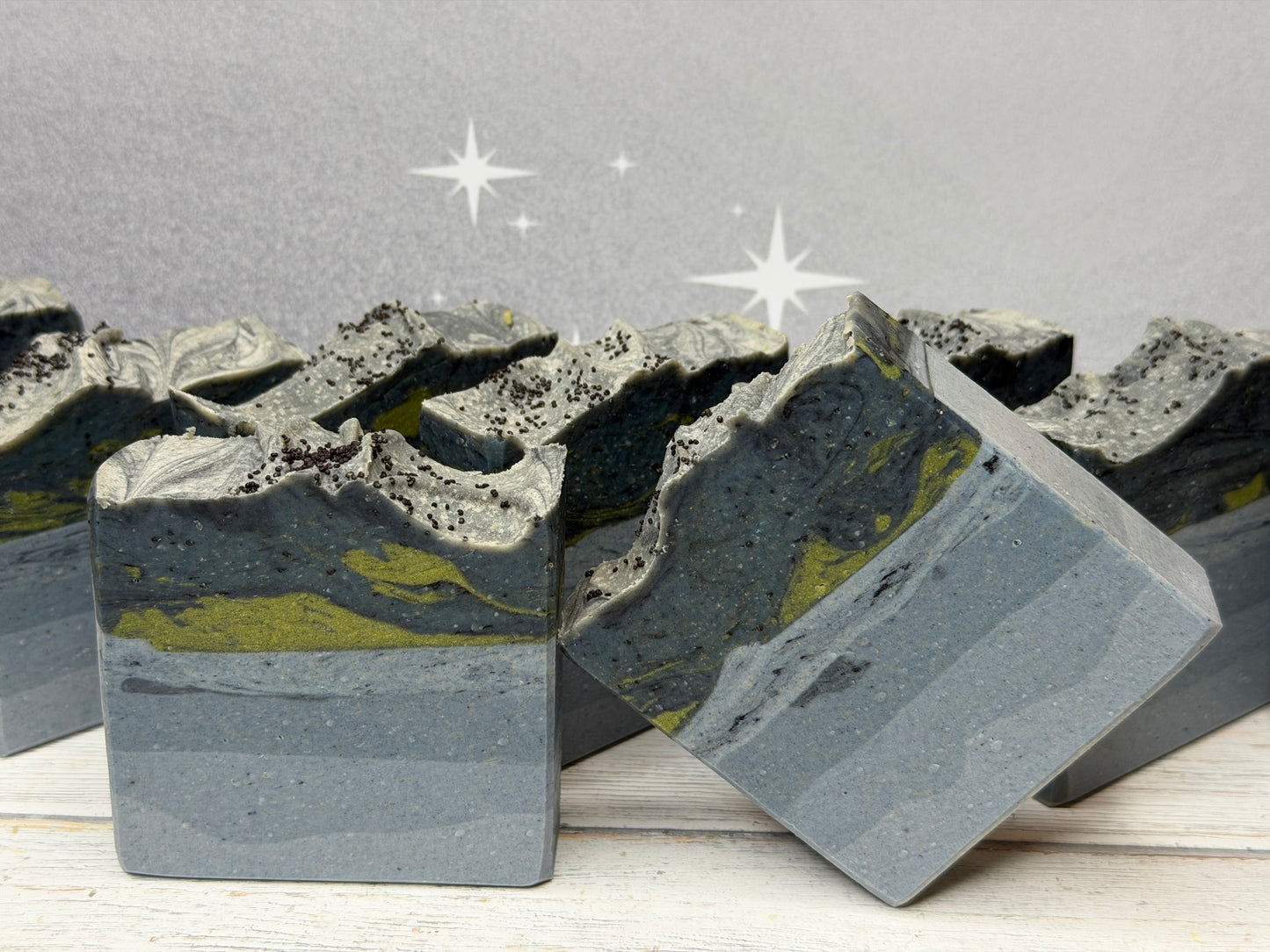 Stary Night Body Goat's Milk Scrub Soap Bar (5oz) – Woody- Herbaceous, Grit: Course