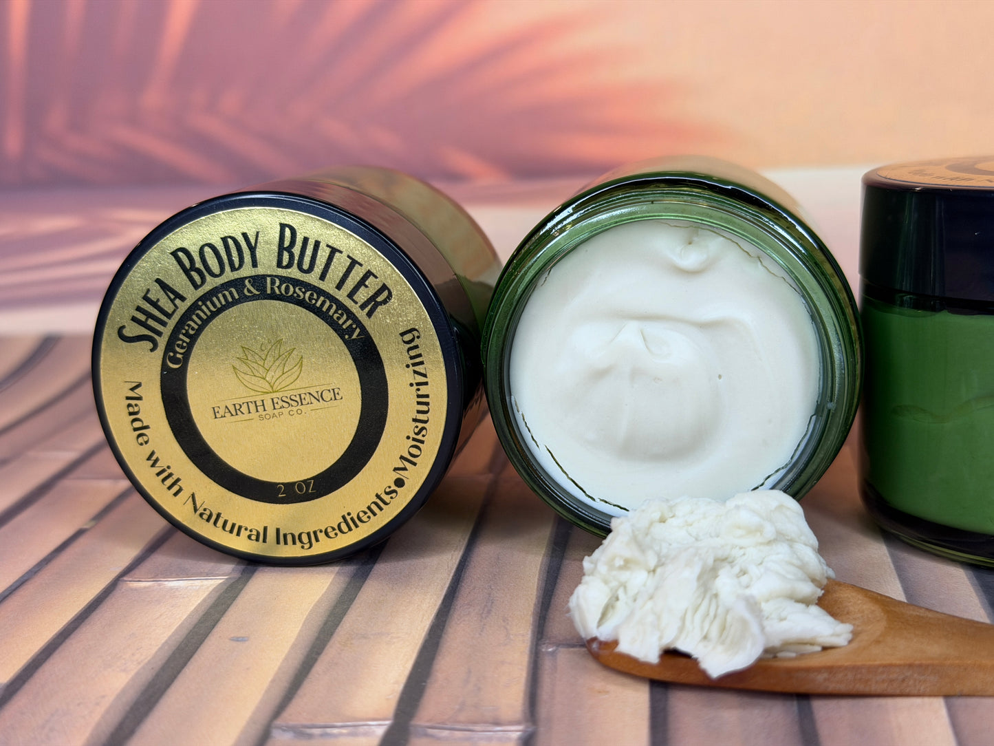 Whipped Shea Body Butter -Geranium & Lavender Essential Oil-Rosehip Infused Olive Oil