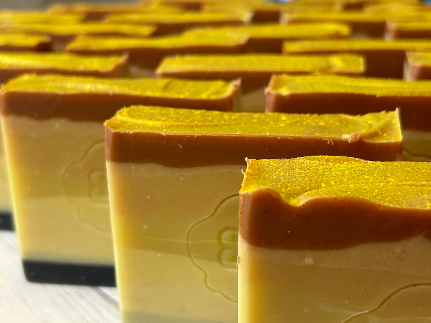 Citrus Sunrise Body Soap 5oz- Citrus Hint of floral, Grit: Fine