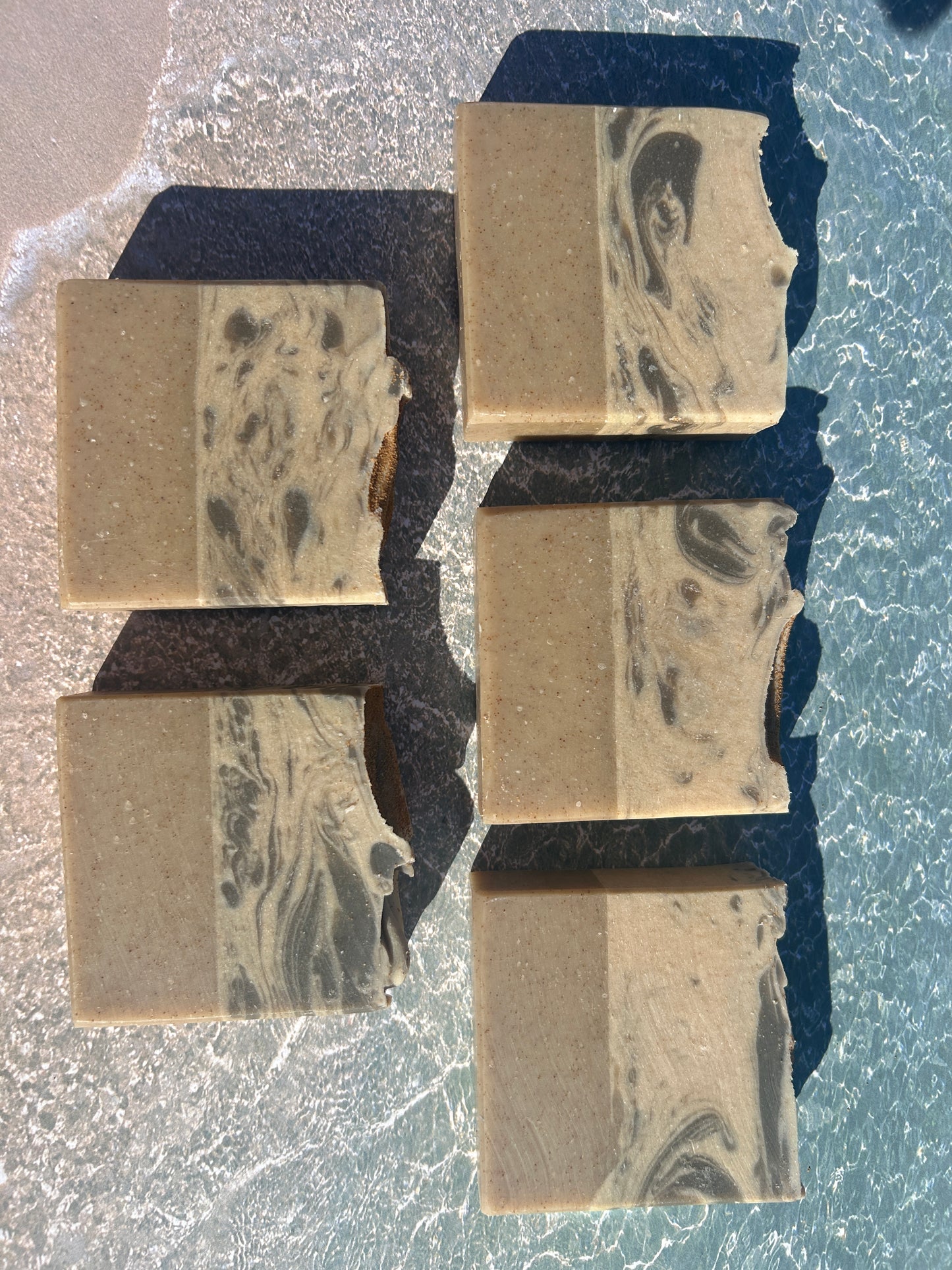 Sand & Sea Goat's Milk Scrub Soap Bar (5oz) – Herbaceous, Sweet Grit: Medium