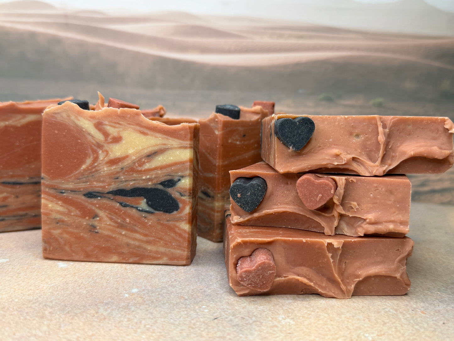 Amour Noir Body Goat Soap 5oz, Citrus Rose Spice, Grit: Fine