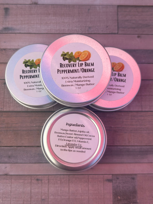 Peppermint Orange Recovery Lip Balm
