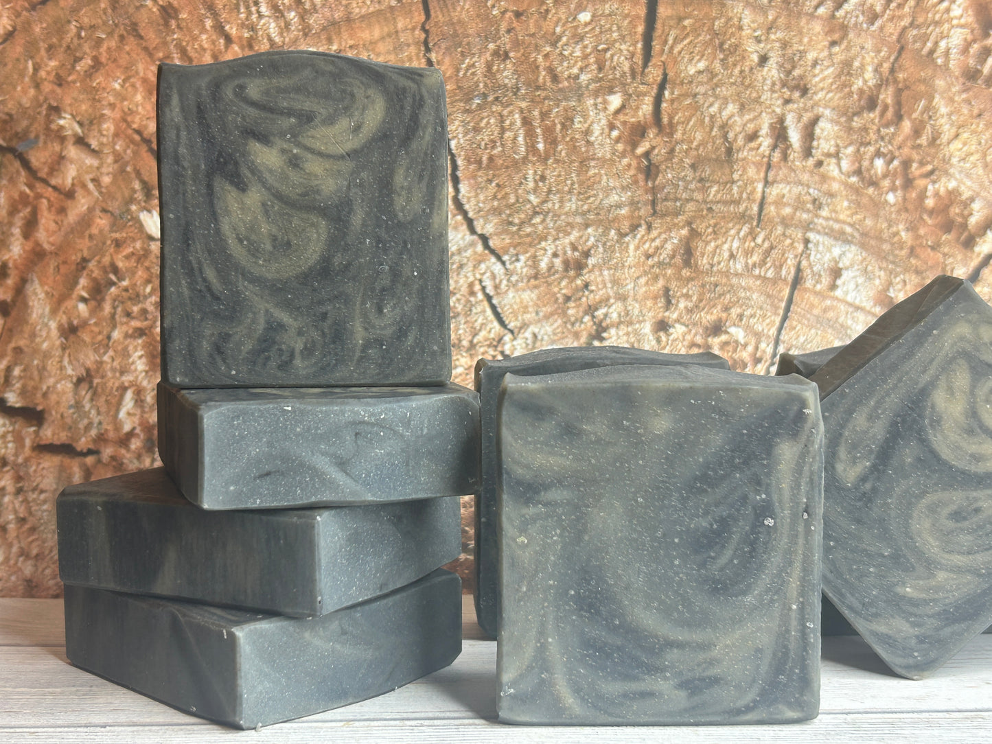 Bourbon Oak F/O Goat Body Soap 5oz, sweet smoky, Grit: Fine