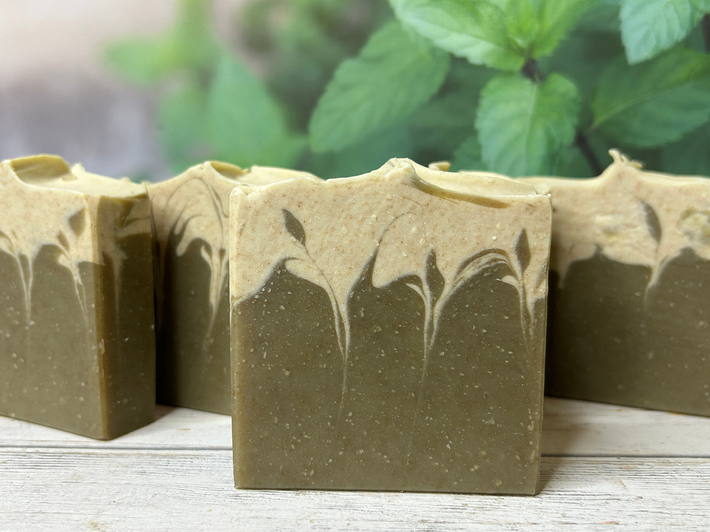 Minty Madness Goat Body Soap 5 oz, Fresh-Minty, Grit: Fine