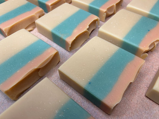 Sandy Shores Body Soap 5oz- Citrus, Earthy, Musky -Grit: Fine