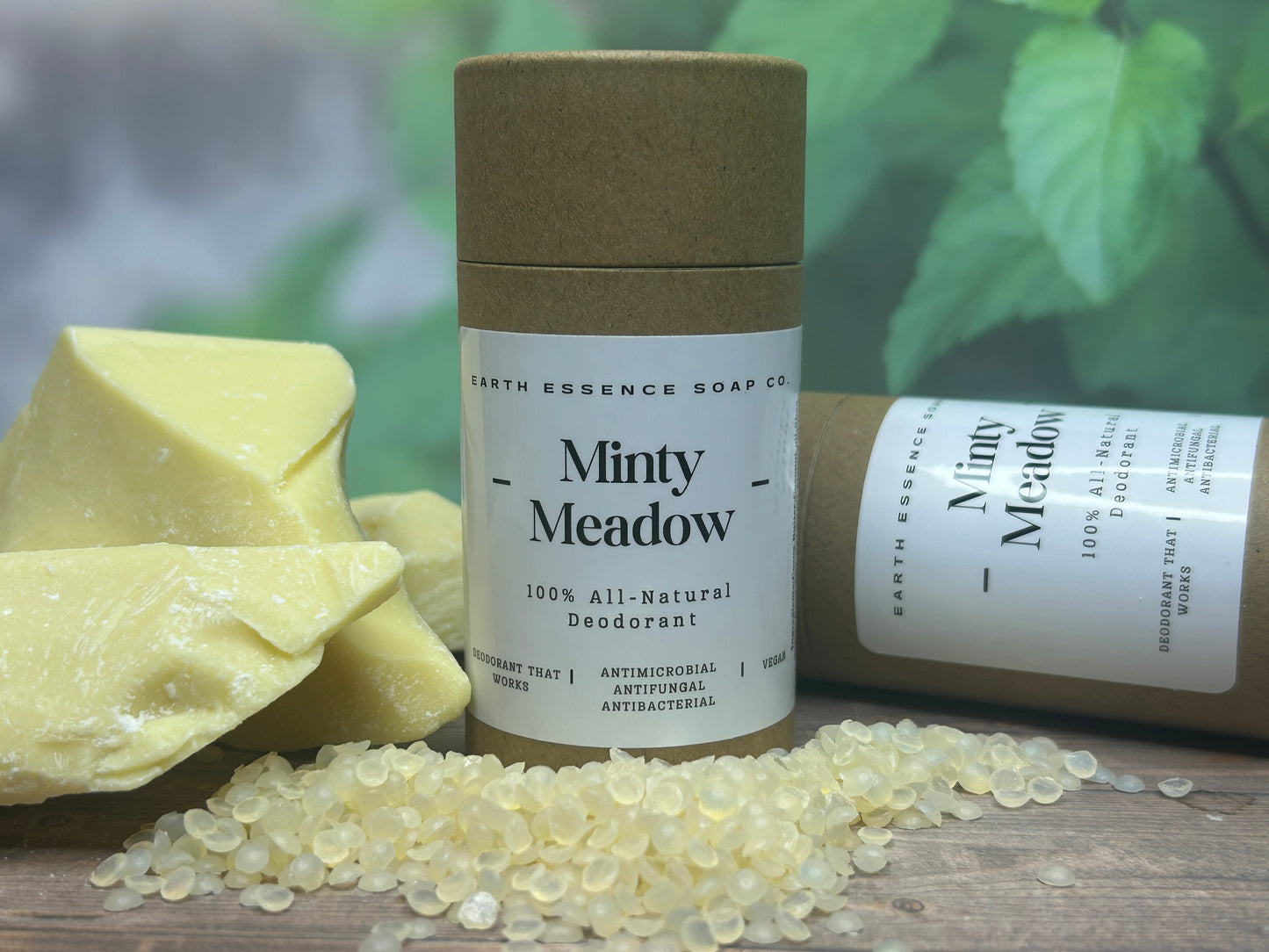 Natural Solid Deodorant, That Works! 3 oz Push Top- Nettle Leaf Infused-Won't Stain-"Sensitive Skin Approved"