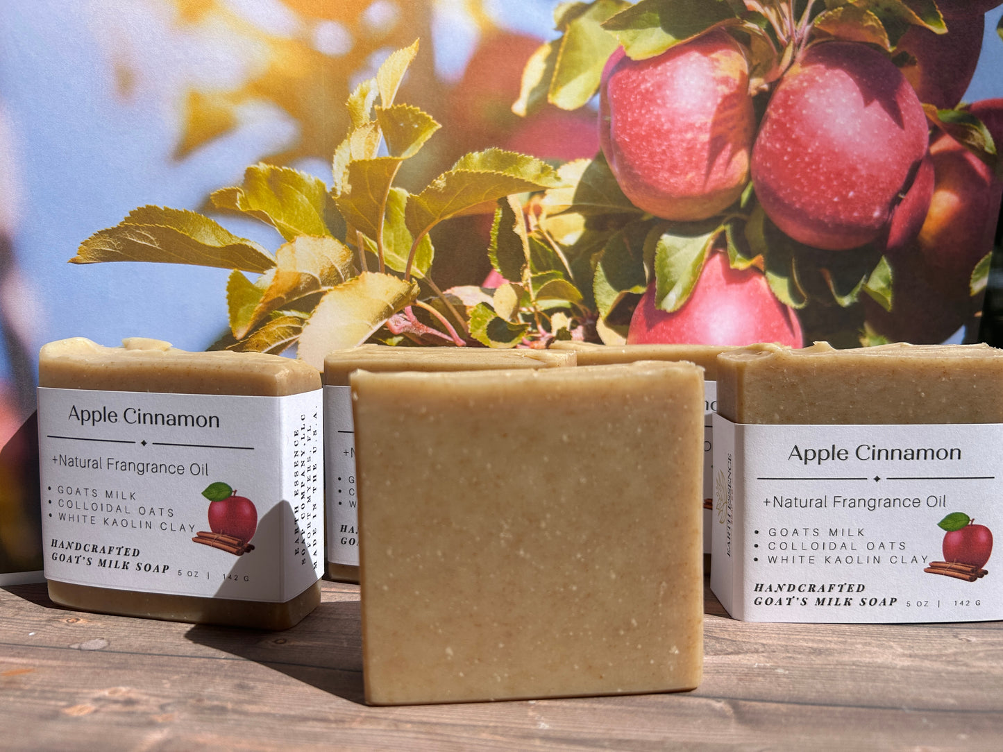 Seasonal Apple Cinnamon Goat Soap "Natural Fragrance Oil"
