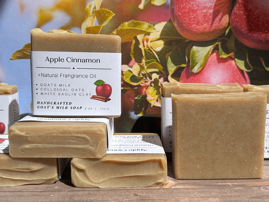 Seasonal Apple Cinnamon Goat Soap "Natural Fragrance Oil"