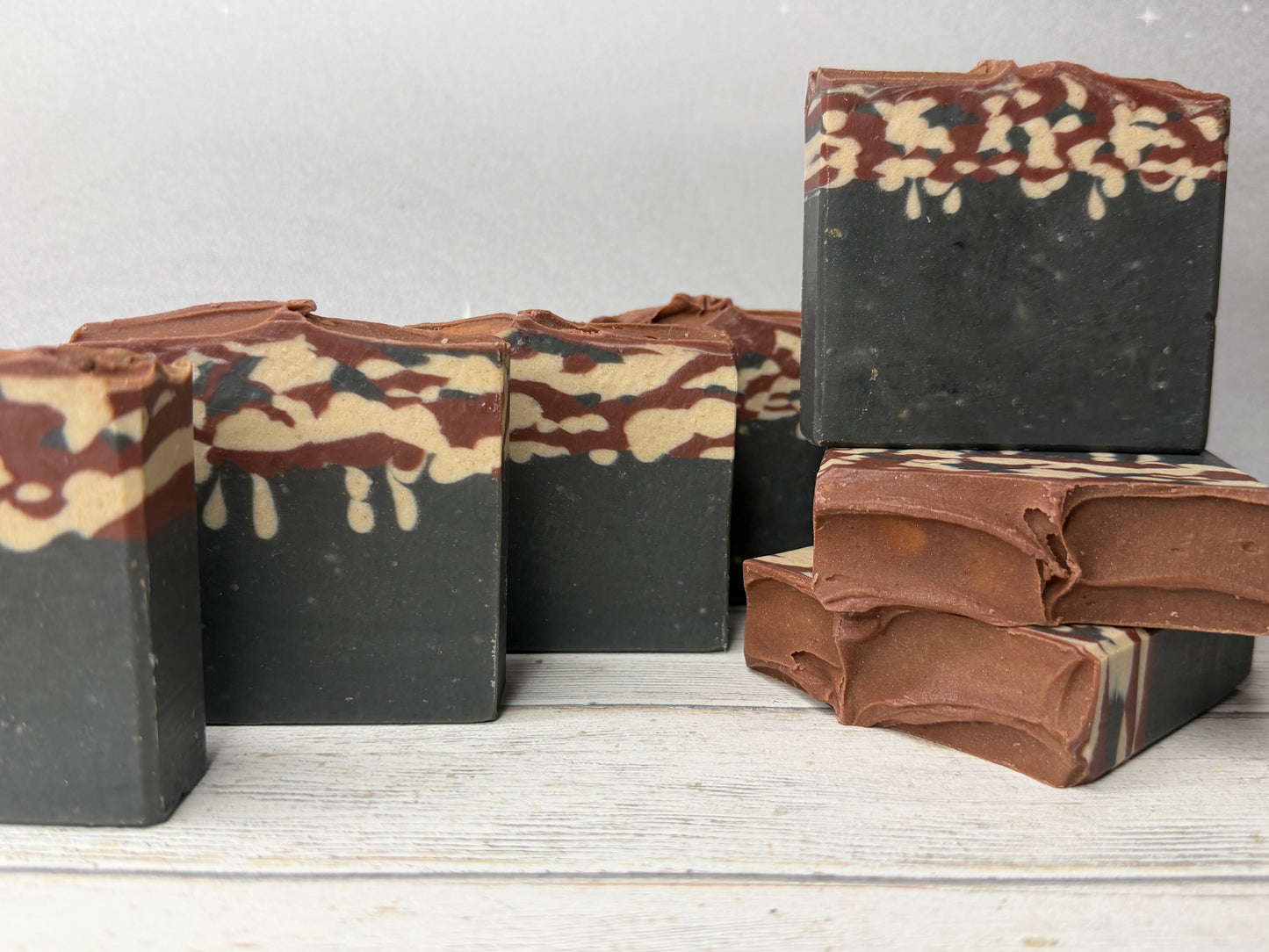 Midnight Amber Goat Soap 5oz F/O, Sandalwood & Fruity Floral, Grit: Fine