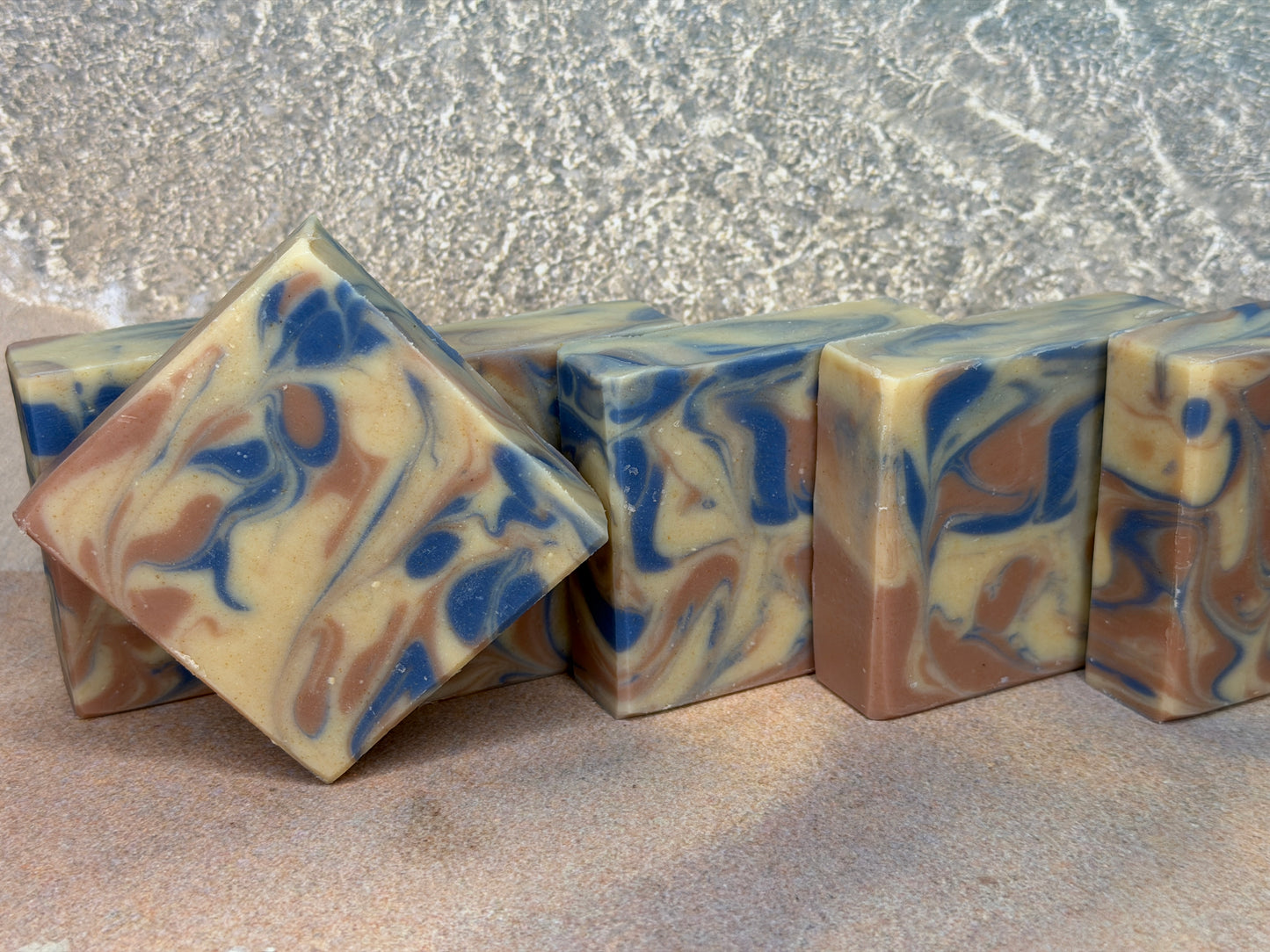 Whimsical Waves Vegan Bar Soap 5oz, Fresh-Uplifting-Citrus, Grit: Fine