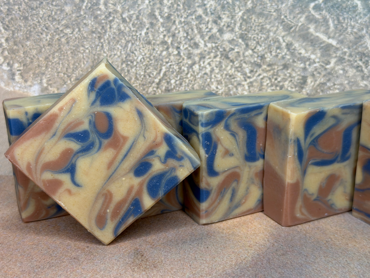 Whimsical Waves Vegan Bar Soap 5oz, Fresh-Uplifting-Citrus, Grit: Fine