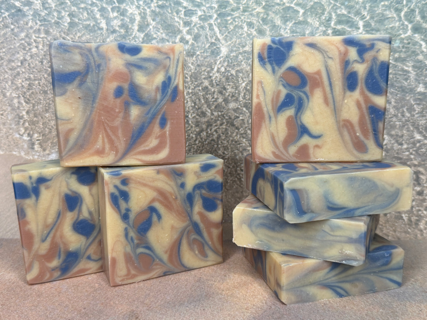 Whimsical Waves Vegan Bar Soap 5oz, Fresh-Uplifting-Citrus, Grit: Fine