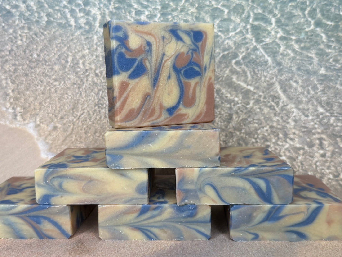 Whimsical Waves Vegan Bar Soap 5oz, Fresh-Uplifting-Citrus, Grit: Fine