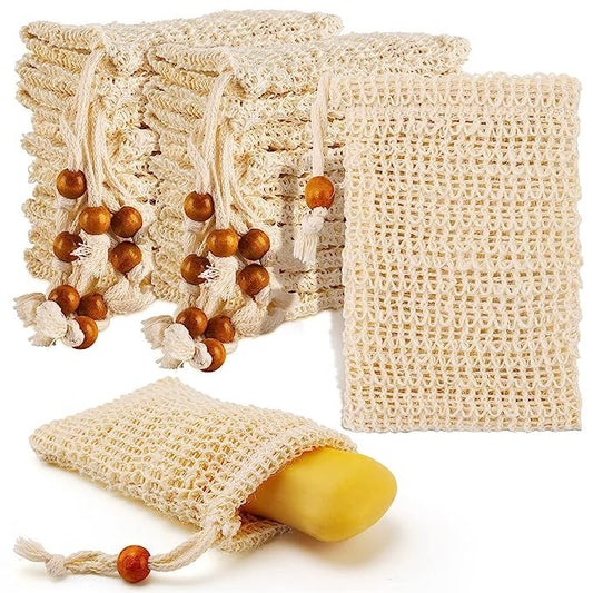 Soap Saver Bag – Natural Sisal (Agave) Exfoliating Soap Bag