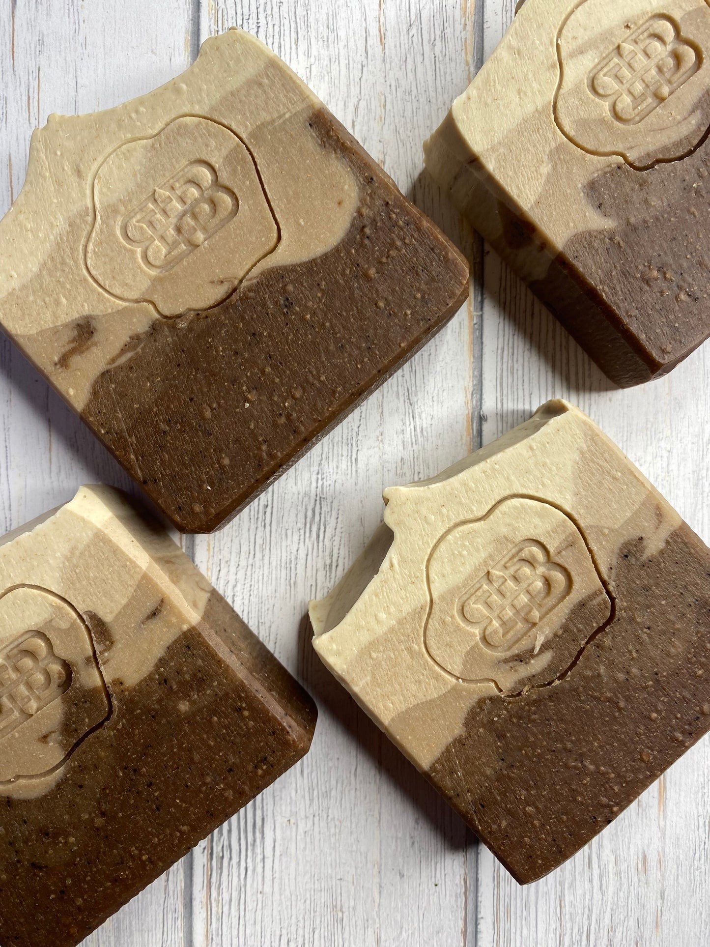 Cocoa Latte Body Scrub Soap 5oz, Coffee-Chocolatey, Grit: Course