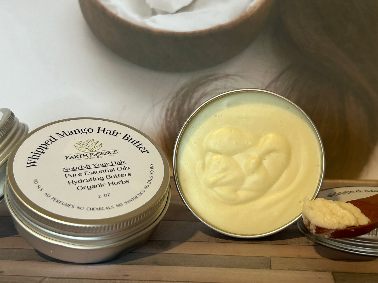 Whipped Mango Hair Butter Men/Women, Dry Damaged -Frizz-ease, Great For Curls!