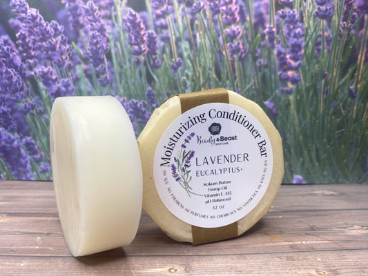 Moisturizing Lavender Conditioner Bars- pH Balanced-Purple Brazilian Clay-Mango Butter