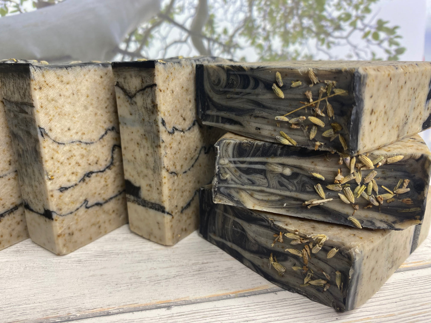 Nightsky Body Scrub Soap Bar (5oz) – Woody- Herbaceous, Grit: Course