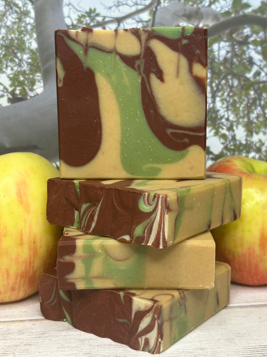 Fresh Apple Cider Body Soap 5oz, Sweet Citrus Spice, Grit: Fine