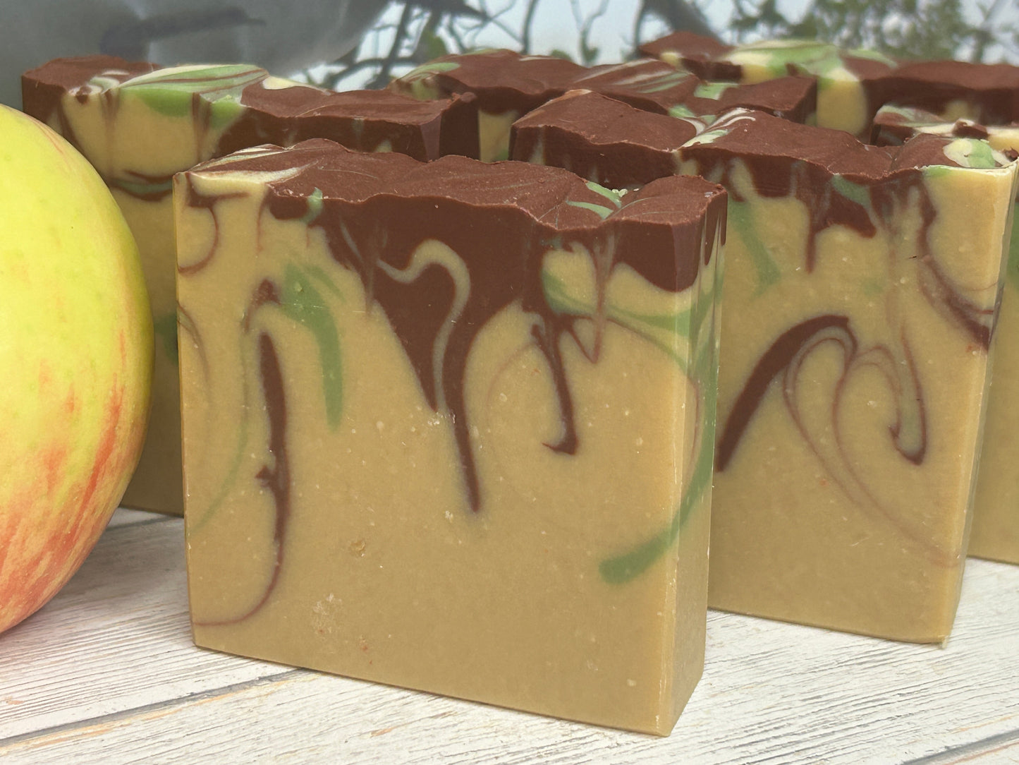 Fresh Apple Cider Body Soap 5oz, Sweet Citrus Spice, Grit: Fine