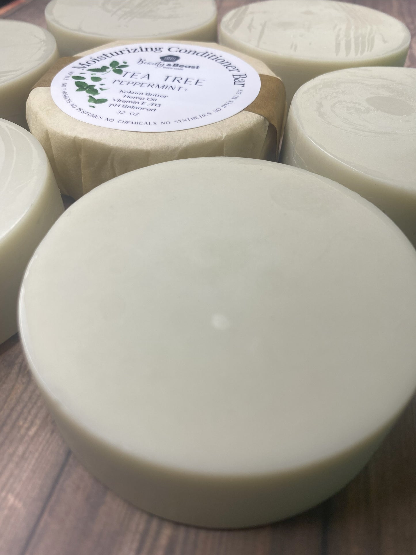 Moisturizing Tea Tree Conditioner Bars- pH Balanced-Purple Brazilian Clay-Mango Butter